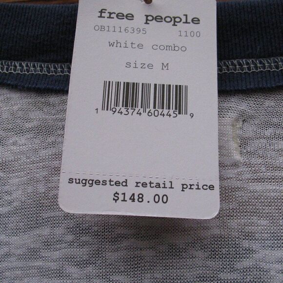 NWT Free People We the Free Serengeti Mixed Media Top - Picture 12 of 13